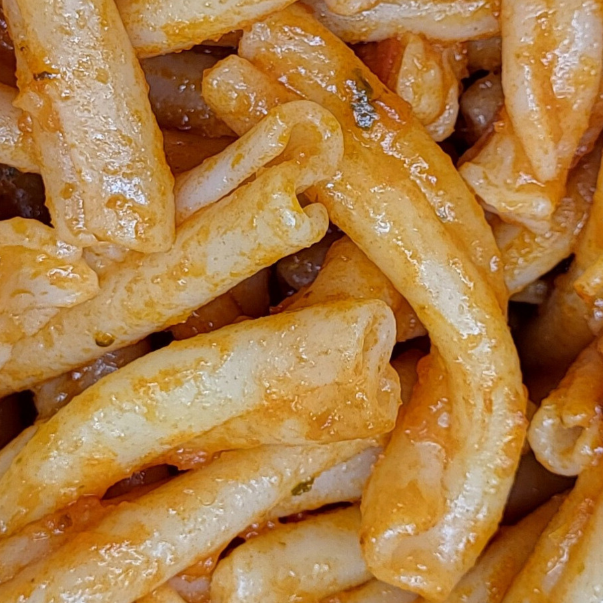 Barbagallo Casarecce ancient grain pasta tomato sauce close